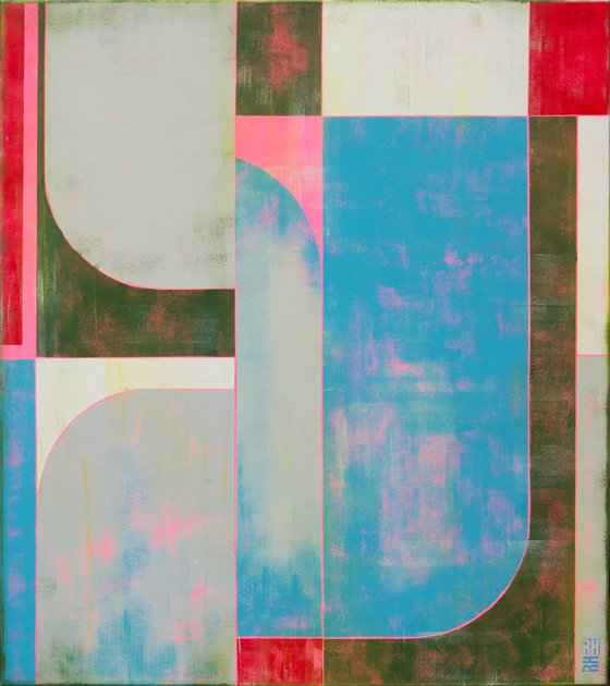 The Maze Blue & Pink