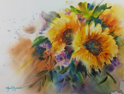 Sunflowers n.2 by Olga Drozdova