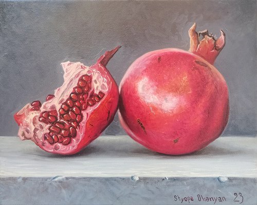Still life - pomegranates by Stepan Ohanyan