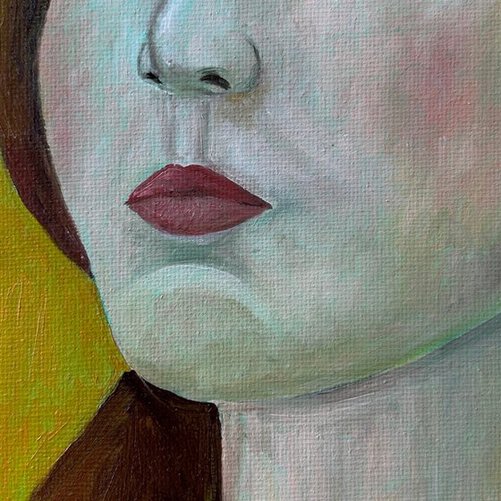 Portrait in Green Light