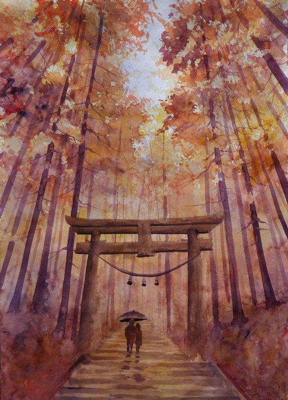 Magical autumn in Japan