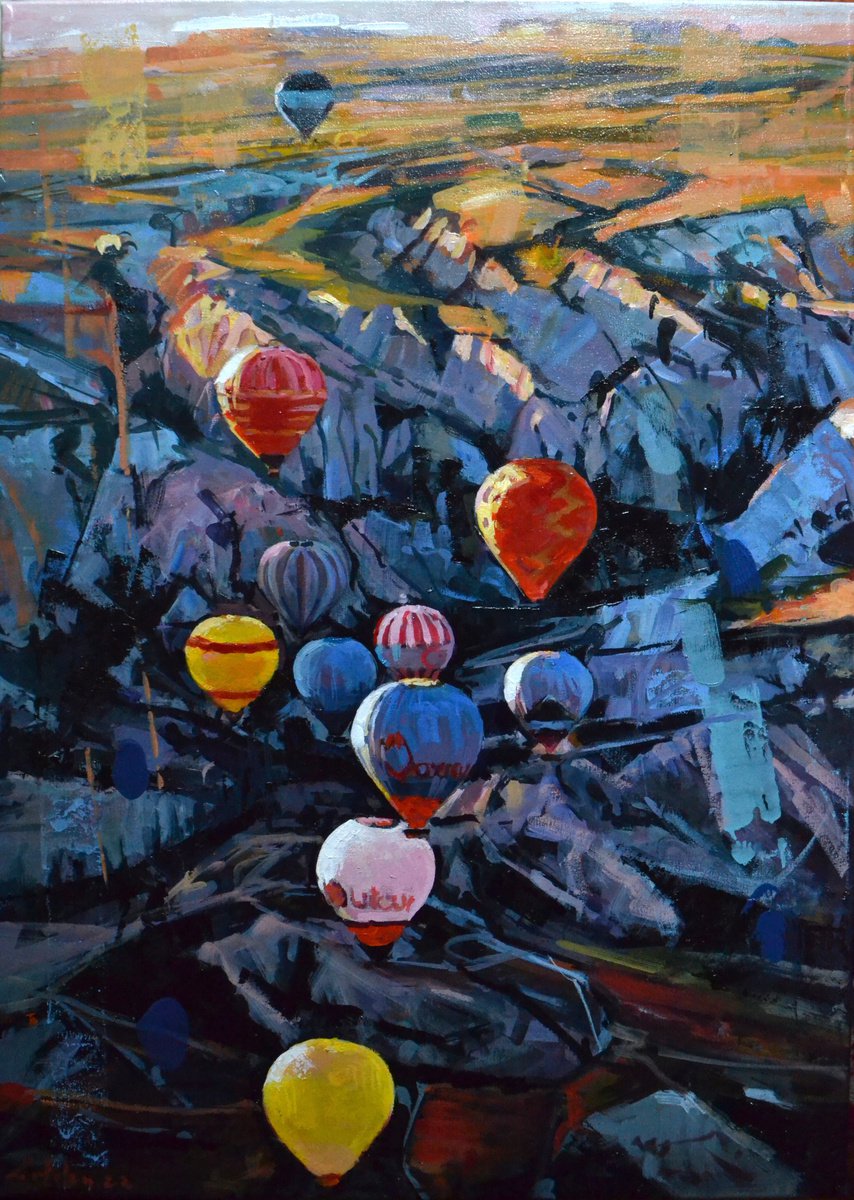 Balloons In Capadoccia By Marco Ortolan, 20 X 28, Artwork For Sale On Artfinder