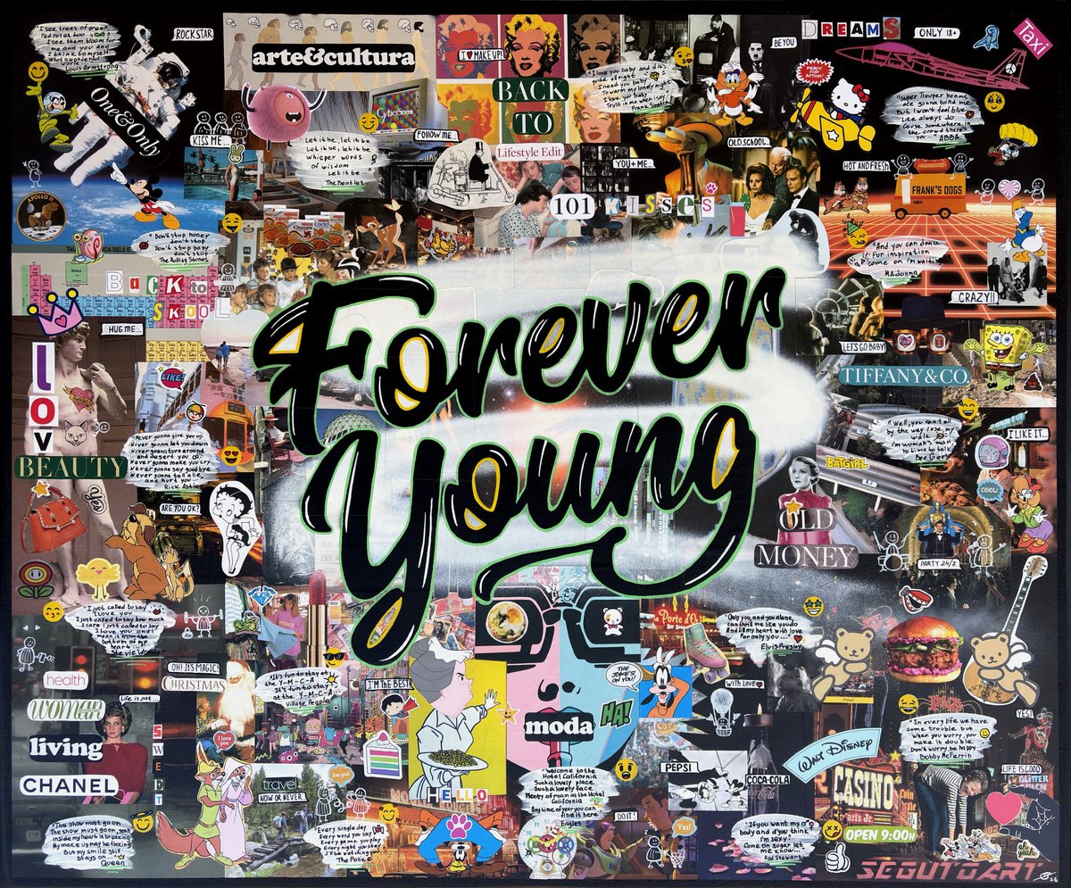 Urban And Pop Painting , Forever Young By Segutoart, 37 X 30, Artwork For Sale On Artfinder