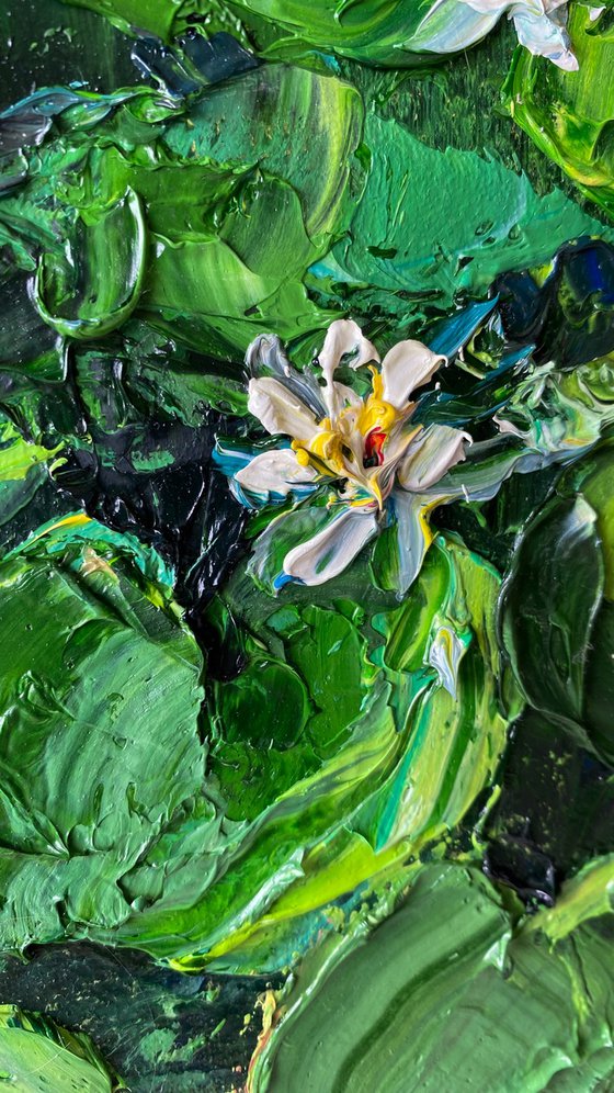 Water Lily Oil Painting