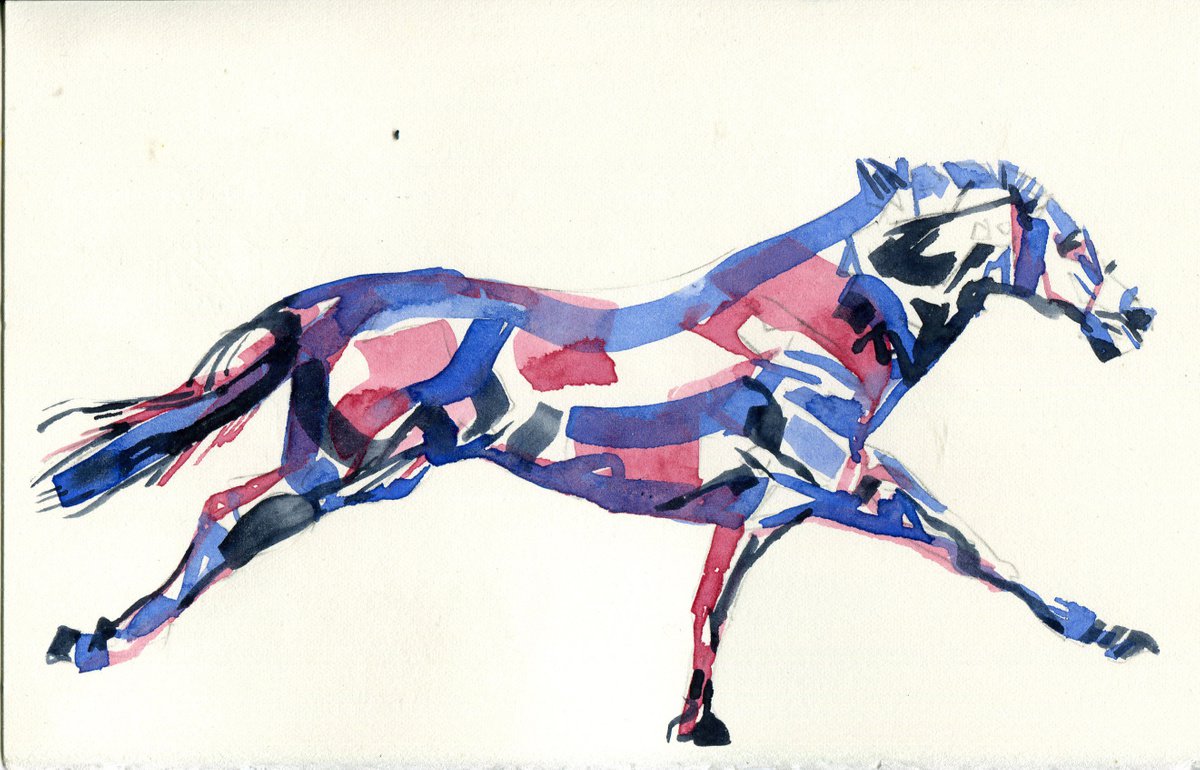 Racing Horse study by Hannah Clark