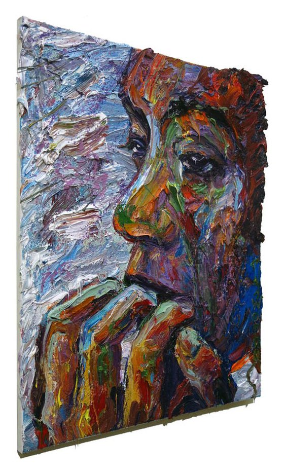 Original Oil Painting Portrait Expressionism