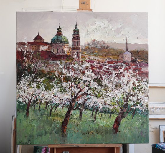 Spring landscape, Prague