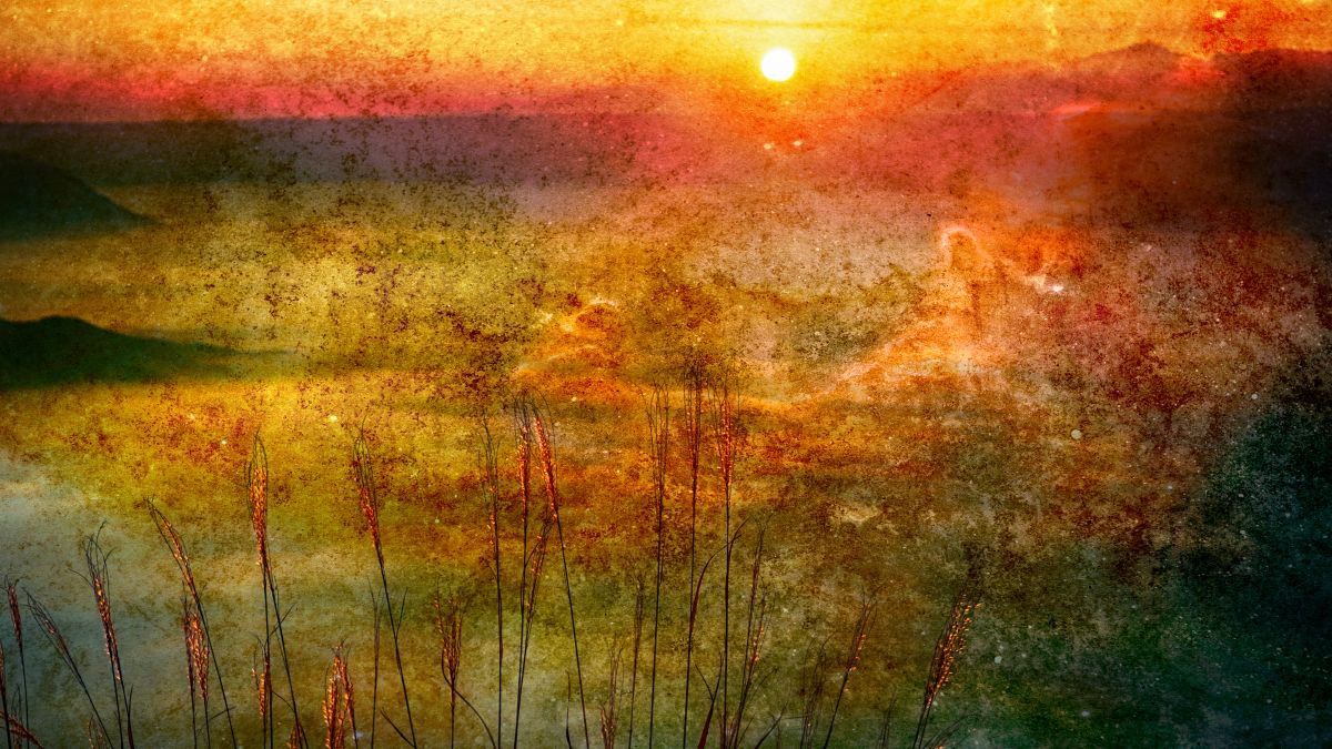 Illustrative Landscape Photograph By Srdjan Jevtic, 39 X 22", Lake, Original Artwork