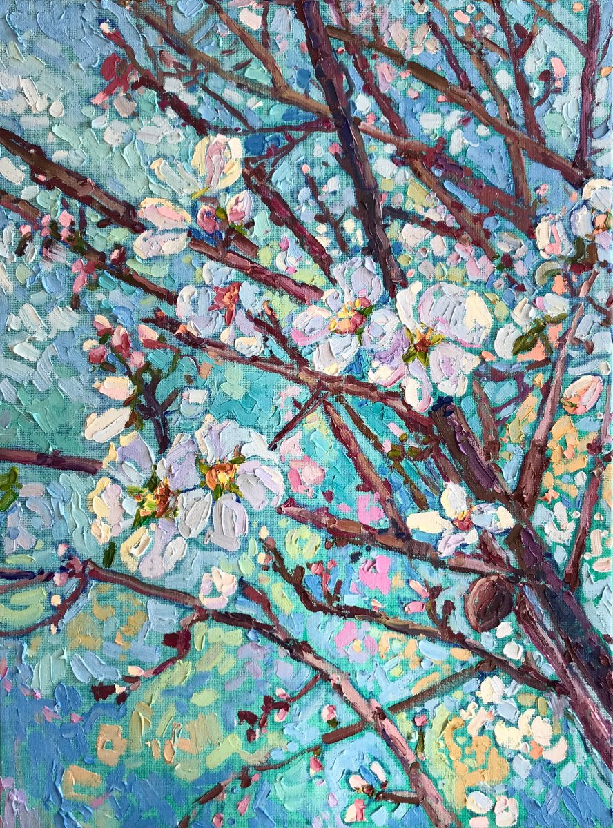 February Blossoms By Natalia Bessmertnova, 12 X 16, Artwork For Sale On Artfinder