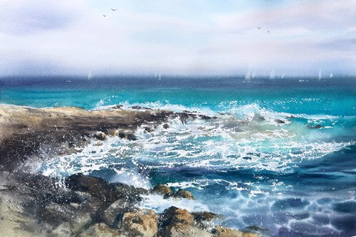 The sea coast #2 by Eugenia Gorbacheva