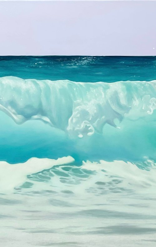 Teal Harmony. Seascape by Alla Kallass