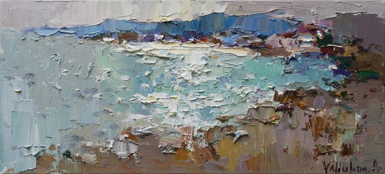 Sea shore  Original oil seascape painting