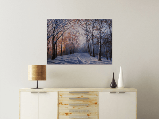 "Dawn in the Winter Forest"
