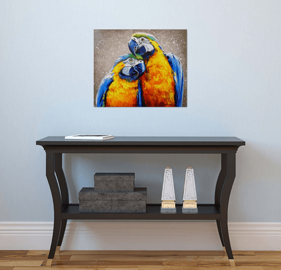 Parrots are lovers