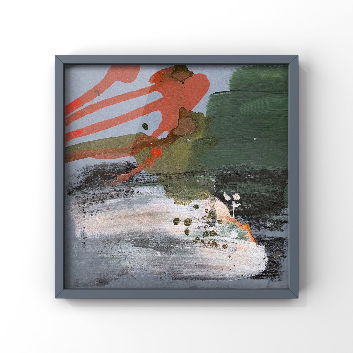 Abstract Painting By Evgenia Makarova, 8 X 8, Summer Moments 2021, Original Artwork