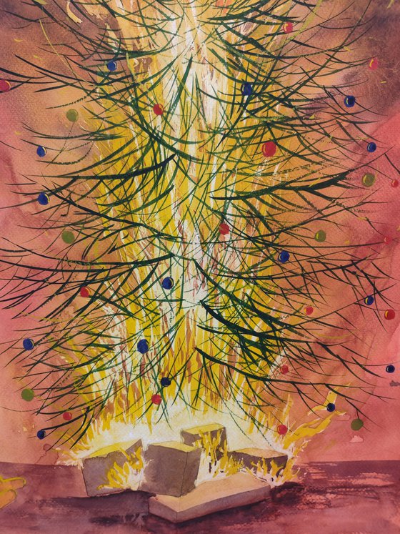 Christmas tree in Ukraine