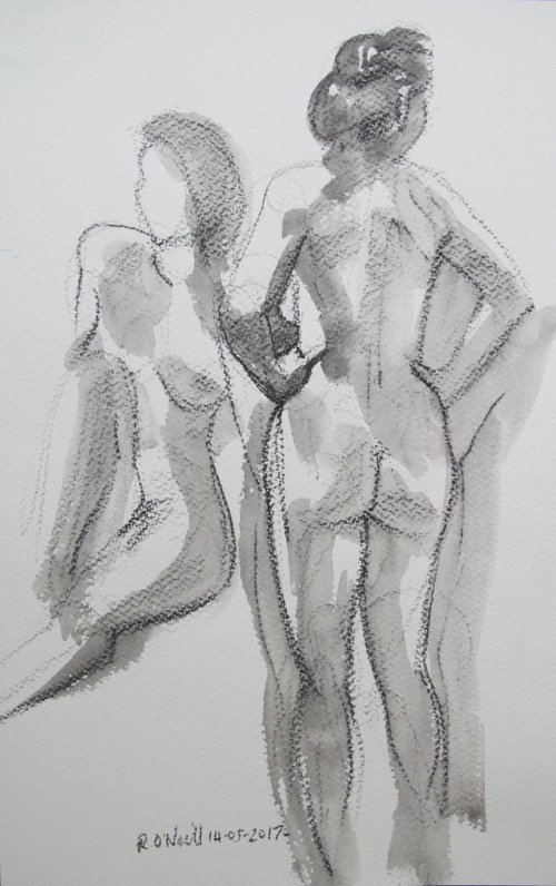 standing/Seated female nude by Rory O’Neill