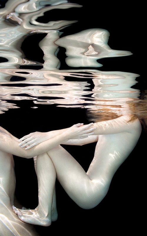 Porcelain - underwater photograph - from series Porcelain - print on aluminum by Alex Sher