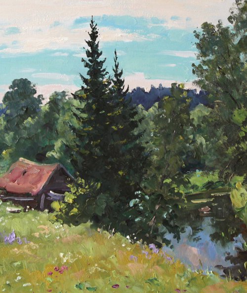 Summer Noon, Gremyachaya River by Alexander Alexandrovsky