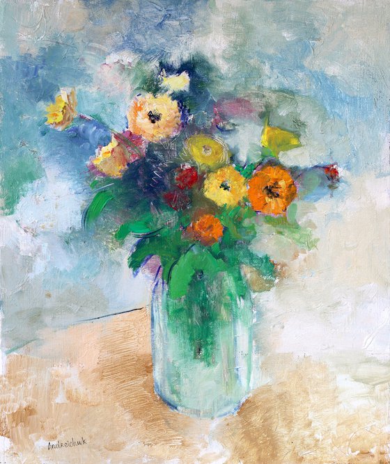 Summer Flowers. Calendula.