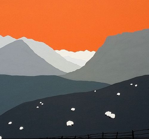 Summit view at Moel Cynghorion, Snowdonia, Wales by Sam Martin