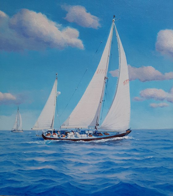 Seascape with Sailboats 27