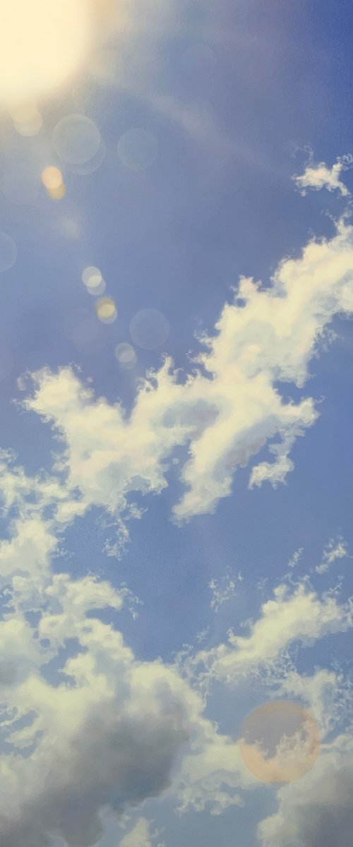 Melting Cloud (86 x 114cm) by David Tracey
