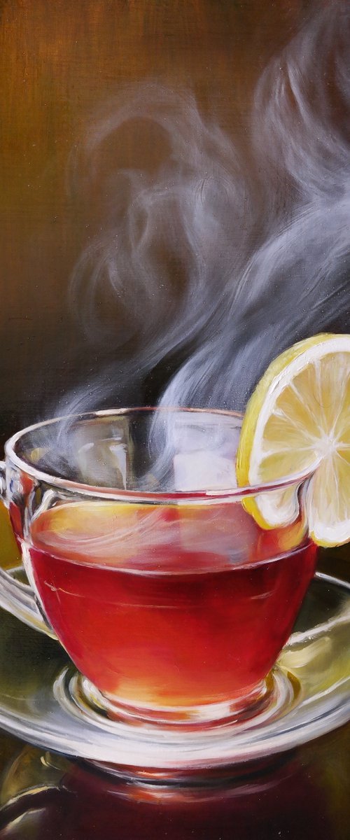 "Cup of hot tea" by Gennady Vylusk