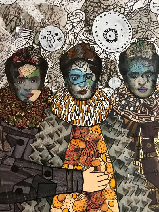 Three sisters of Frida Kahlo