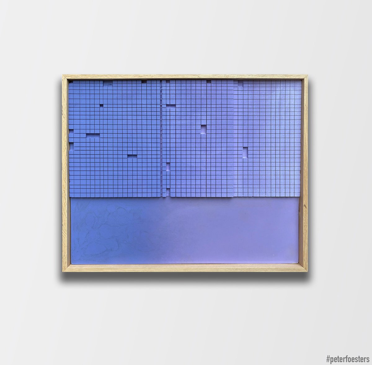 Geometric Abstract Painting By Peter Foesters, 30 X 26", Ctrl, Original Artwork