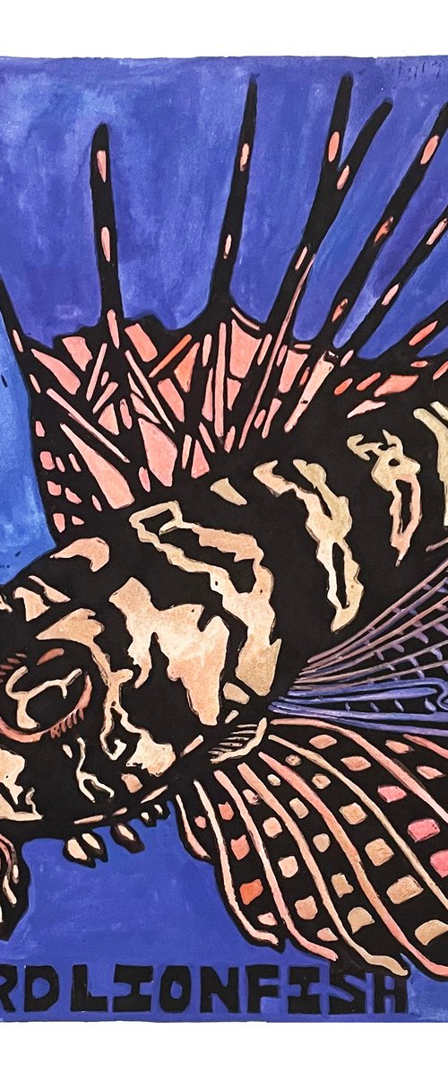 Gurnard Lionfish by Laurel Macdonald