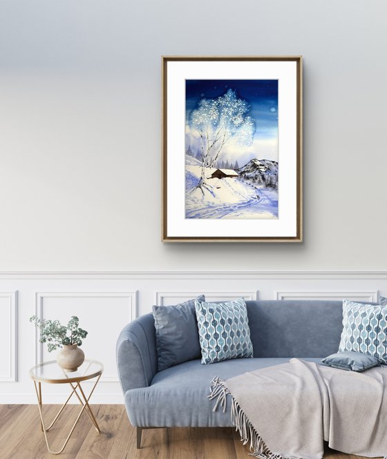 Winter day in the mountains
