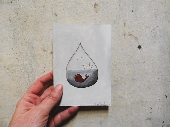 The sea inside the raindrop