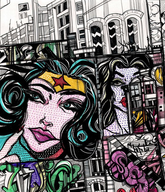 Pop Art Graffiti. New York