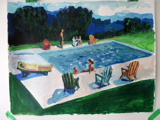 Pool in the woods