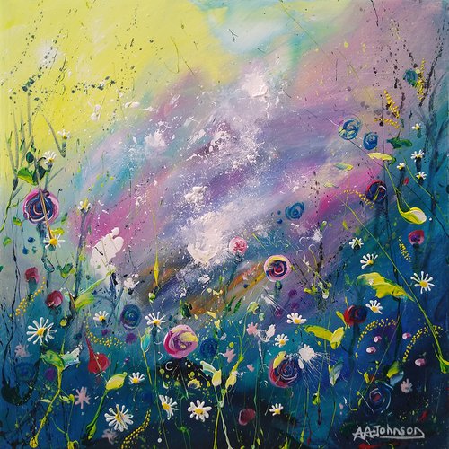 Abstract Florals - 'Garden' by Andrew Alan Johnson