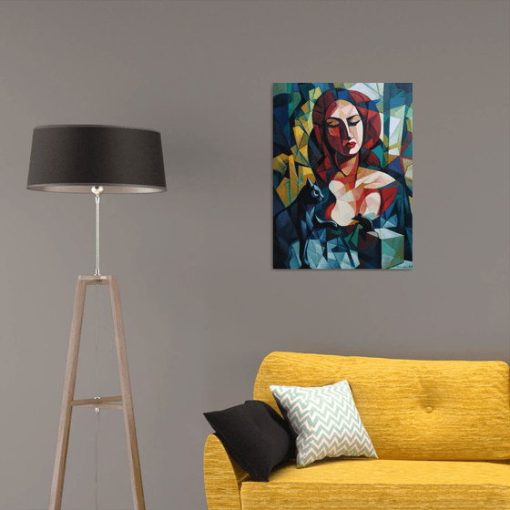 Game(60x80cm,  oil painting, ready to hang)