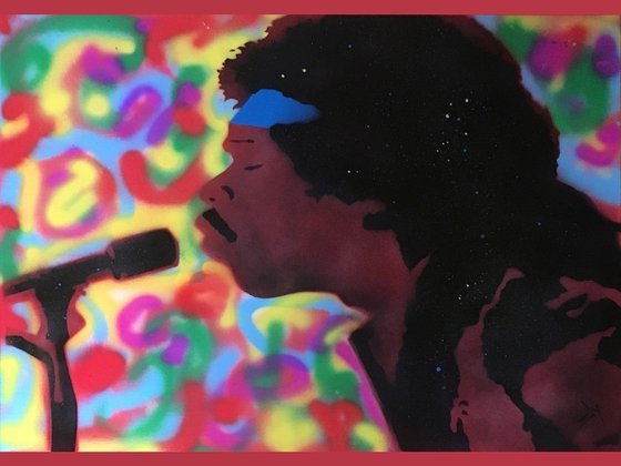Popiconic Moment 3: The last "Hey! Joe." (Psychedelic), (on canvas).