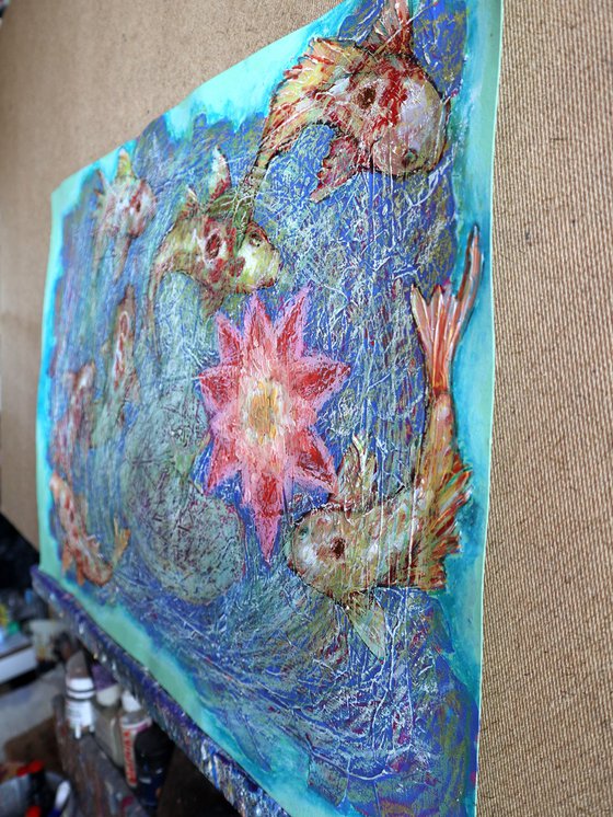 Fantasy with Flowers 332. paper 59x42cm