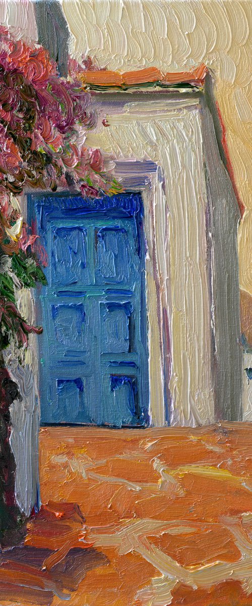 Blue door. Greek Islands by Suren Nersisyan