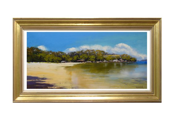 Sydney Harbour Beach Original Oil Painting