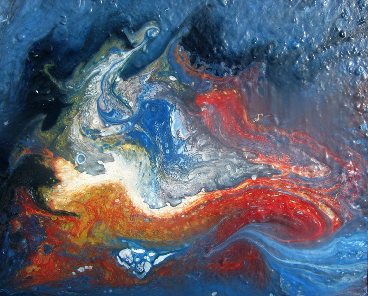 White Angel Acrylic Painting By Marty Priest Artfinder