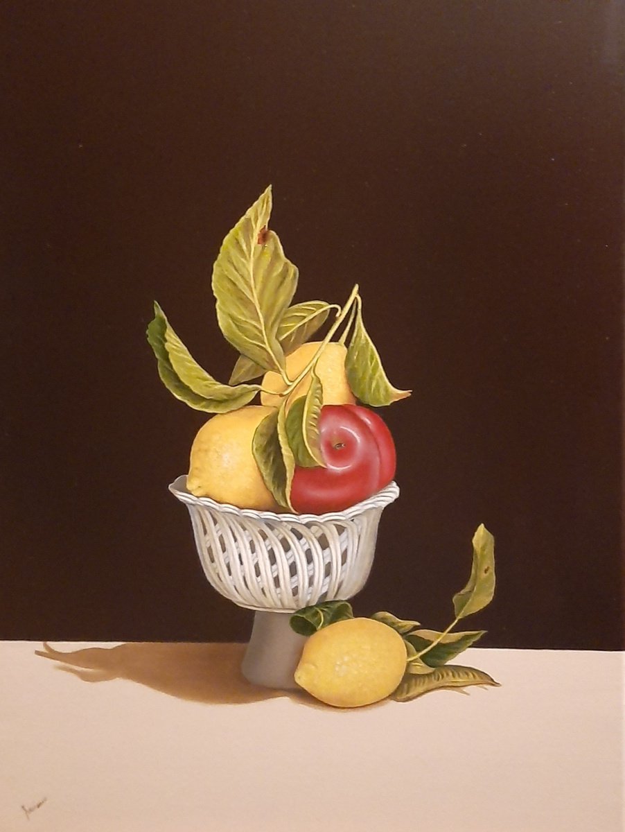 Still life with lemons by olga formisano