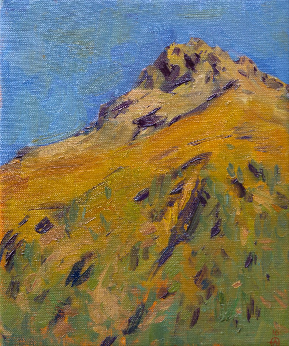 The Mountain - Oil Painting By Anastasia Borodina, 10 X 12, Artwork For Sale On Artfinder