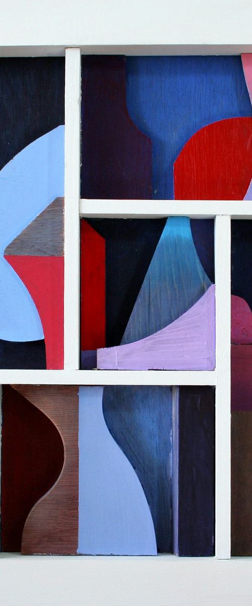 Dream Geometries (relief construction) by Liam Hennessy