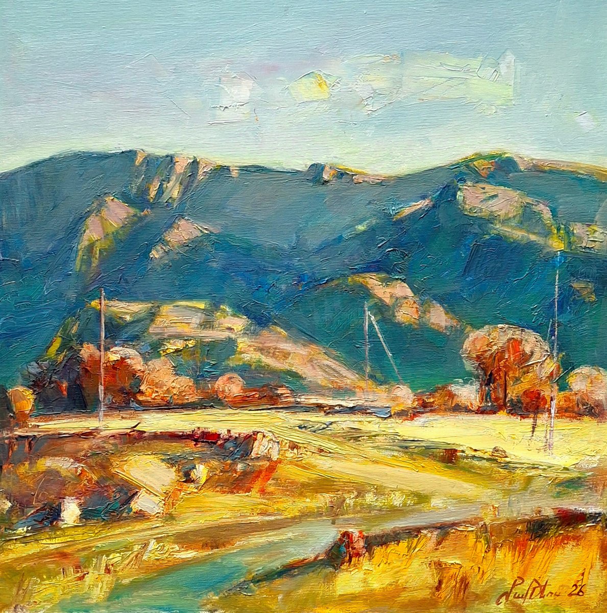 The Warm Breath Of Autumn By Matevos Sargsyan, 18 X 18, Artwork For Sale On Artfinder