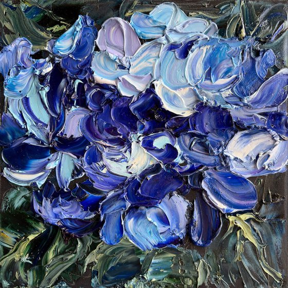 Midnight Hydrangea III — Deep Blue Violet