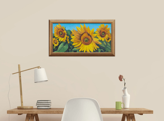 Summer. Sunflowers