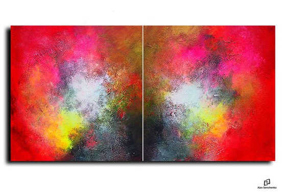 abstract original paintings on canvas / 2 in1  / © 2018 Alex Senchenko. / Pandora