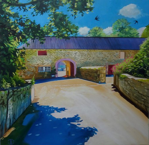 Summer light the stables Castleward by Joseph Lynch